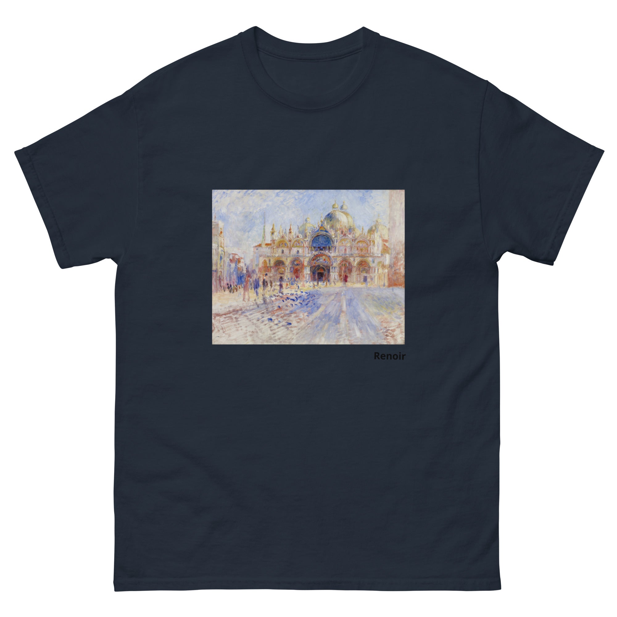 Unisex classic tee featuring Renoir's impressionist view of Piazza San Marco in Venice