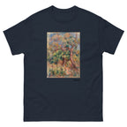 Unisex classic tee featuring Renoir's impressionist landscape painting with lush greenery