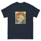 Unisex classic tee featuring Renoir's impressionist bouquet of narcissi and roses in bloom