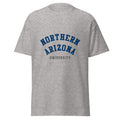 Northern Arizona University Unisex classic tee, shown in Sport Grey, front view, sizes S–5XL