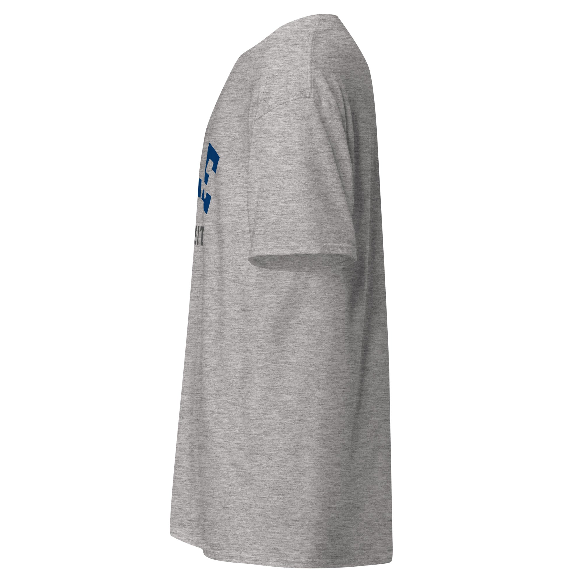 Unisex heather gray t-shirt featuring Yale University logo printed across the front chest