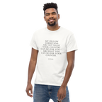 Kennedy Ask Not black text Unisex classic tee
