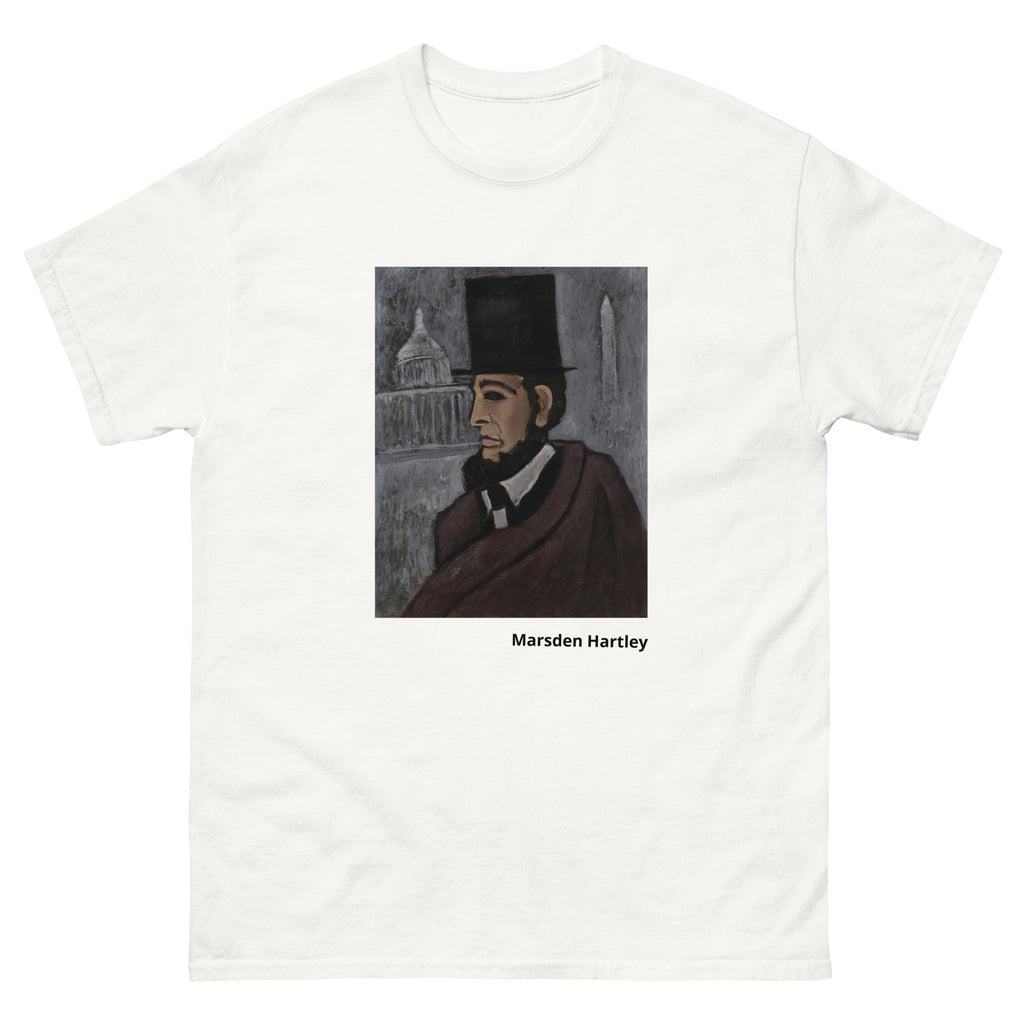 Unisex classic tee printed with Marsden Hartley's abstract expressionist painting Weary of the Truth