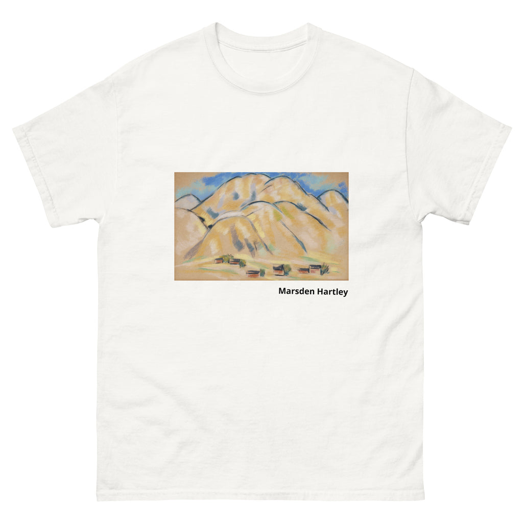 Unisex classic tee featuring Marsden Hartley's New Mexico Hills landscape painting