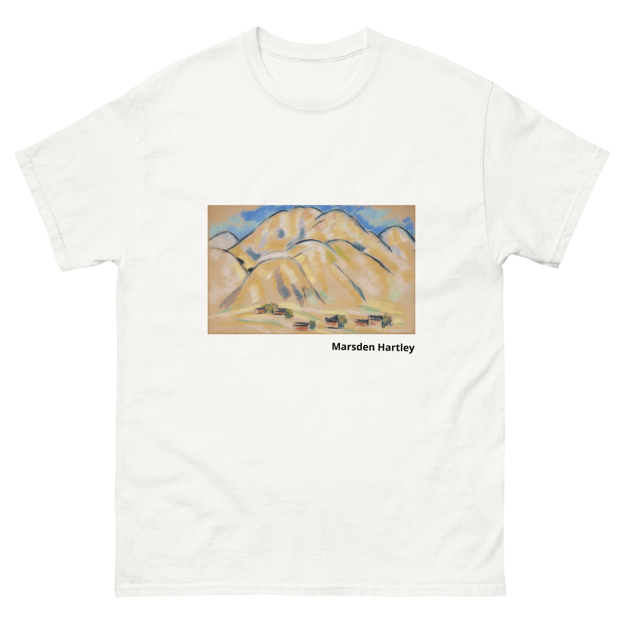 Unisex classic tee featuring Marsden Hartley's New Mexico Hills landscape painting