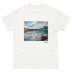 Unisex classic tee featuring Renoir's impressionist river scene The Seine at Chatou