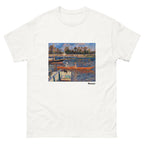 Unisex classic tee featuring Renoir's impressionist river scene The Seine at Argenteuil