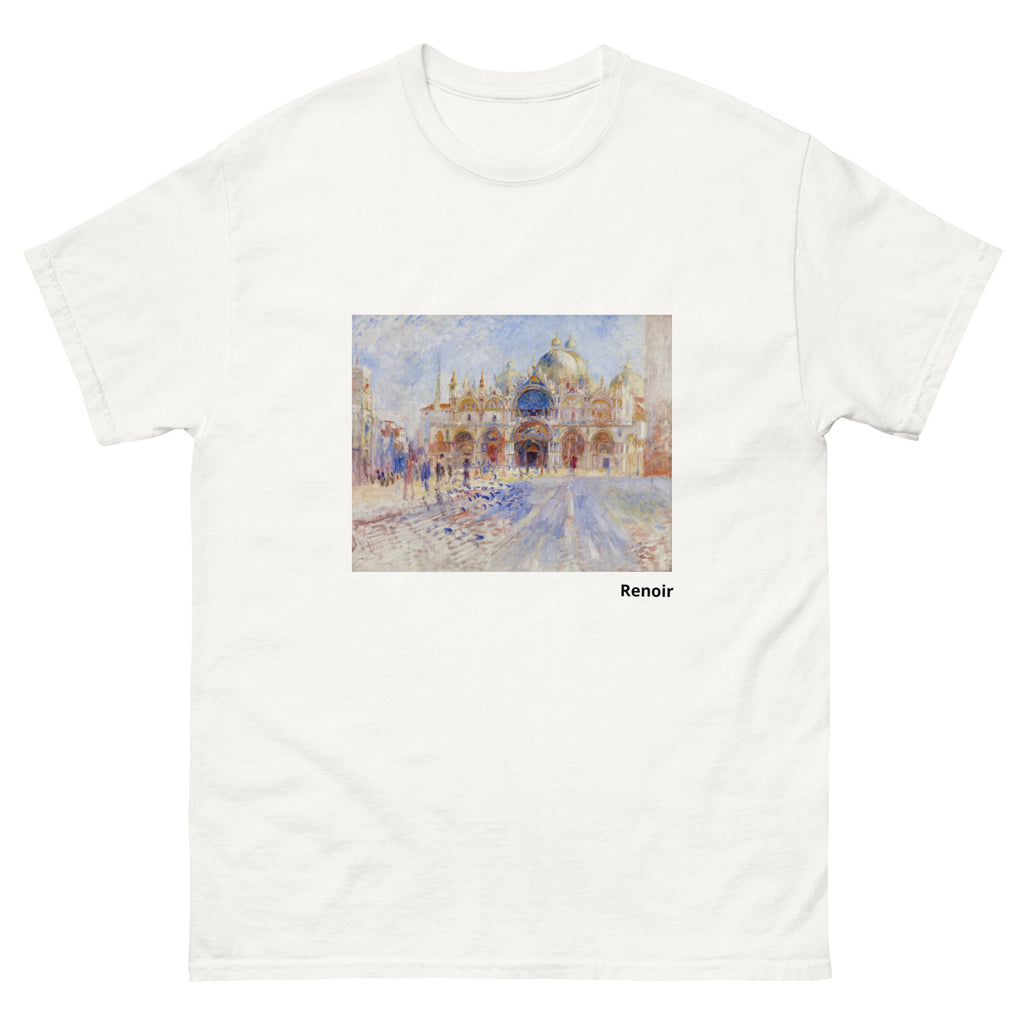 Unisex classic tee featuring Renoir's impressionist view of Piazza San Marco in Venice