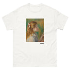 Unisex classic tee featuring Renoir's impressionist reading scene painting La Lecture
