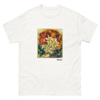 Unisex classic tee featuring Renoir's impressionist bouquet of narcissi and roses in bloom