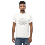 Kennedy Ask Not black text Unisex classic tee