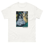 Unisex classic tee featuring Manet's impressionist painting of elegantly dressed women at the races