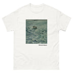 Unisex classic tee featuring Manet's dramatic painting of Rochefort's daring sea escape