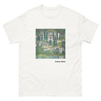 Unisex classic tee featuring Klimt's impressionist painting of a church in Cassone by the lake