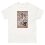 Unisex classic tee featuring Mucha's Art Nouveau portrait of patron Josephine Crane Bradley