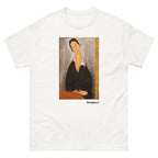 Unisex classic tee featuring Modigliani's elongated expressionist portrait of a Polish woman
