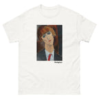 Unisex classic tee featuring Modigliani's elongated expressionist portrait of Madame Kisling