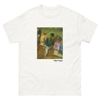 Unisex classic tee featuring Degas's impressionist painting of four jockeys on horseback