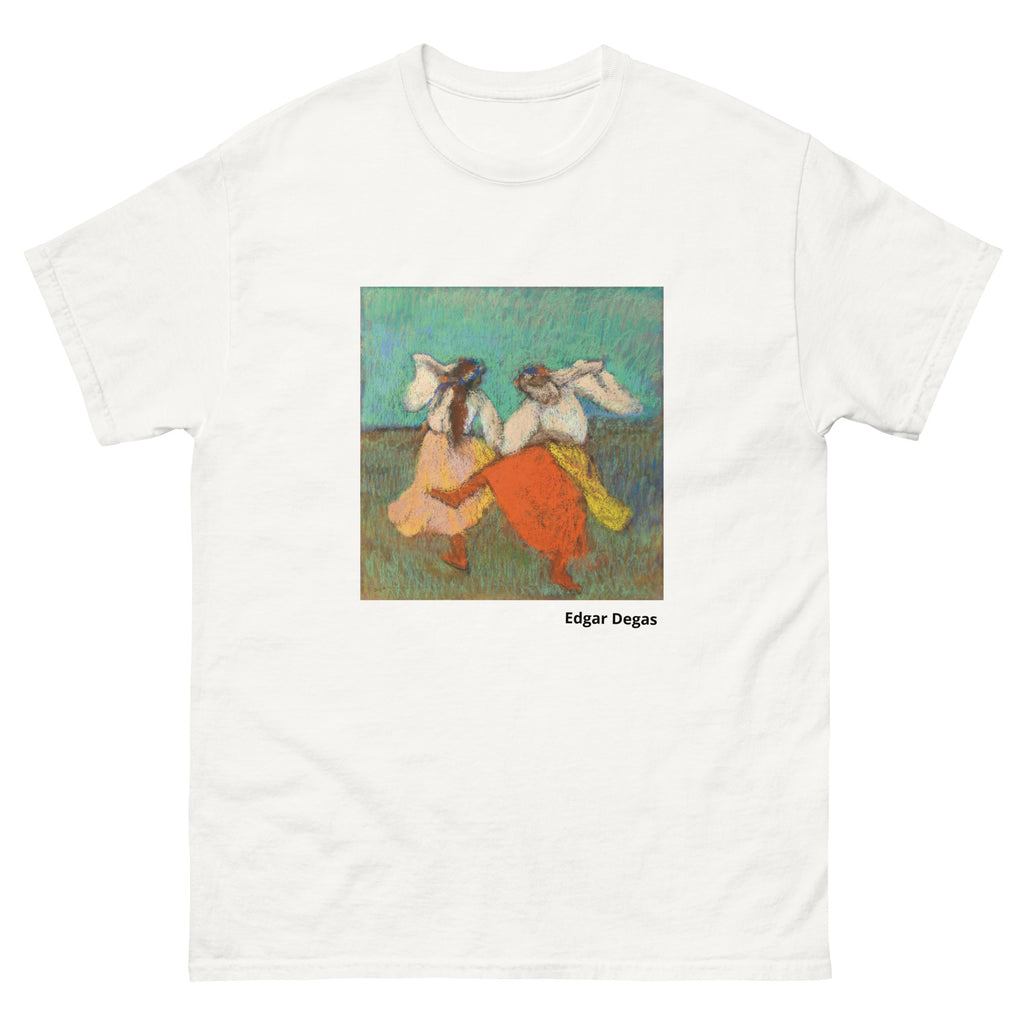Unisex classic tee featuring Degas's colorful painting of Russian dancers in folk costume