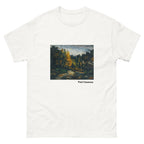Unisex classic tee featuring Cézanne's post-impressionist French landscape painting Paysage