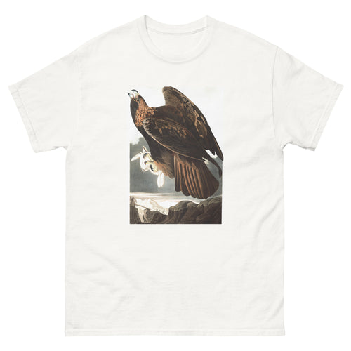 Unisex classic tee featuring Audubon's detailed naturalist illustration of a golden eagle