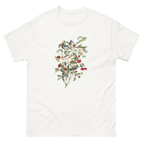 Unisex classic tee featuring Audubon's detailed naturalist illustration of a warbler bird