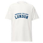 Unisex black t-shirt featuring Imperial College London logo printed across the front chest