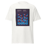 Unisex black t-shirt featuring vintage Cobol poster artwork printed across the front