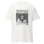 Unisex black t-shirt featuring vintage AIDS Condom Poster poster artwork printed across the front