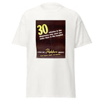 Unisex heather gray t-shirt featuring vintage Prophylaxis poster artwork printed across the front