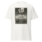 Unisex heather gray t-shirt featuring vintage Trade Unionists Unite poster artwork printed across the front