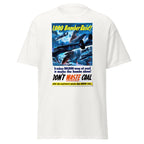 Unisex heather gray t-shirt featuring vintage Dont Waste Coal Vintage poster artwork printed across the front