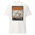 Unisex heather gray t-shirt featuring vintage Woodrow Wilson poster artwork printed across the front