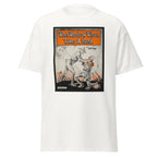 Unisex heather gray t-shirt featuring vintage Woodrow Wilson poster artwork printed across the front