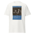 Unisex heather gray t-shirt featuring vintage Children Evacuees WWII poster artwork printed across the front