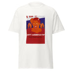 Unisex heather gray t-shirt featuring vintage Aint Misbehavin Fats Waller poster artwork printed across the front