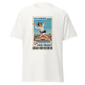 Unisex black t-shirt featuring vintage Sun Valley Vintage poster artwork printed across the front