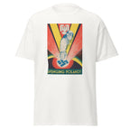 Unisex black t-shirt featuring vintage Avenging Poland poster artwork printed across the front