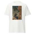 Unisex black t-shirt featuring Andrea Mantegna painting "St Jerome" printed across the front