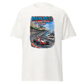 Unisex black t-shirt featuring Monaco Grand Prix event graphic printed across the front chest