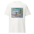 Unisex black t-shirt featuring Berthe Morisot painting "Nice" printed across the front