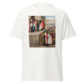 Unisex black t-shirt featuring Hieronymus Bosch painting "Ecce Homo" printed across the front