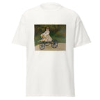 Unisex t-shirt featuring Claude Monet 'Jean Monet' artwork, shown in White, front view, sizes S–5XL