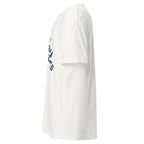 Unisex navy blue t-shirt featuring UCLA logo printed across the front chest
