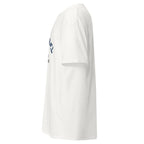 Unisex navy blue t-shirt featuring The Citadel logo printed across the front chest