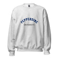 Unisex black sweatshirt featuring Pepperdine University logo printed across the front chest