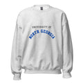 Unisex black sweatshirt featuring University of North Georgia logo printed across the front chest