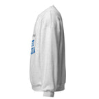 Unisex white sweatshirt featuring University of East Anglia logo printed across the front chest