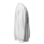 Unisex navy blue sweatshirt featuring UCLA logo printed across the front chest