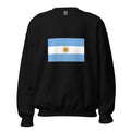 Unisex heather gray sweatshirt featuring Argentine flag design printed across the front chest